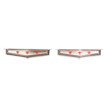 Trim Parts 1966 Chevrolet Caprice Rear Roof Panel Emblem W/Fasteners, Pair - (2475)