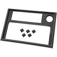 1984-1987 Buick Regal; Radio Dash Bezel; Black with Silver Trim