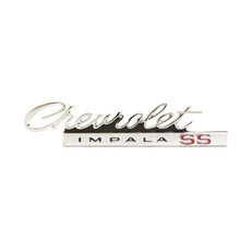 Trim Parts 1966 Chevrolet Impala 1-Piece "Chevrolet Impala SS" Trunk Emblem - (2569)