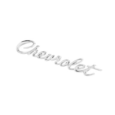 Trim Parts 1966 & 1968 Chevrolet Full Size Car "Chevrolet" Trunk Emblem W/Fasteners, Each - (2570)
