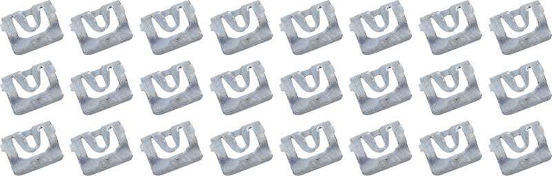 270210 - 1972-85 GM; Molding Clip Set; For Windshield or Rear Window Molding; Steel; Set of 24