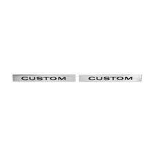 Trim Parts 1968 Chevrolet Impala Front Fender "Custom" Emblem, Pair - (2717)