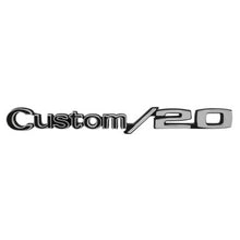 Trim Parts 1969-1972 Chevrolet Truck Front Fender “Custom/20” Emblem W/Fasteners, Pair - (9626)