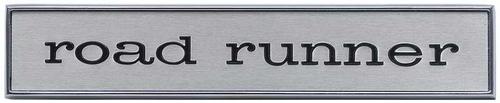 2785877 - 1968-69 Plymouth; Road Runner Emblem Assembly; with Aluminum Insert; For Dash / Door / Trunk