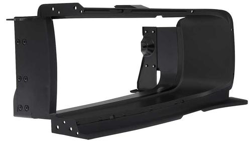 1968-69 Charger; Grill Extension Bezel; with Brackets; Black; Drivers Side