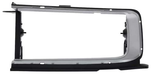 1968-69 Charger; Grill Extension Bezel; with Brackets; Silver; LH Drivers Side
