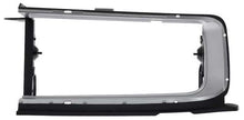 1968-69 Charger; Grill Extension Bezel; with Brackets; Silver; LH Drivers Side
