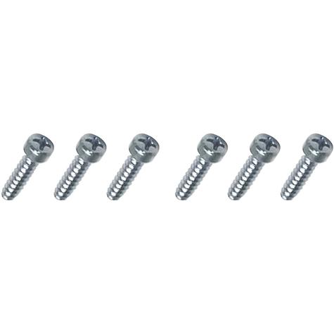 1970 & 1972-74 Plymouth Barracuda; Cuda; Headlight Bulb Retaining Ring Screw Set; Zinc Plated; 6-Piece Set