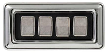 1969-77 Chrysler, Dodge, Plymouth; Power Window Switch; 4 Window; Concave Buttons