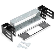 DIN Repair Kit W/ Chrome Plastic Becker Style Faceplate W/Becker Pinstripe Inserts; With 308-509 Faceplate; W/O Knobs