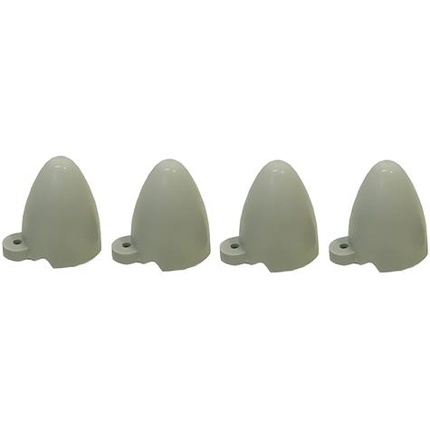 1961-62 Chevrolet Corvette; Gray Tail Lamp Protector Cones; 4 Piece Set