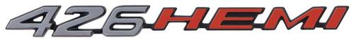 2998800 - 1970-71 Challenger, 1971 Charger; 426 HEMI Hood Emblem; For Power Bulge or Rallye Hood; Each