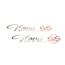 Trim Parts 1965 Chevrolet Chevy II/Nova Rear Quarter "Nova SS" Emblem W/Fasteners, Pair - 3031