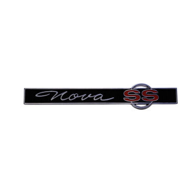 Trim Parts 1965 Chevrolet Chevy II/Nova Trunk Lid "Nova SS" Emblem W/Fasteners, Each - 3032