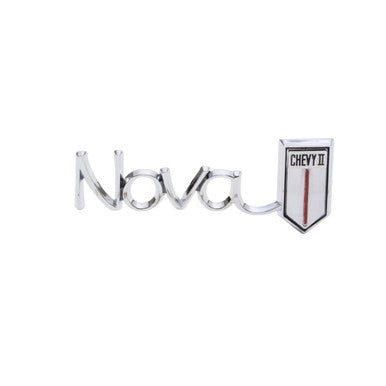 Trim Parts 1966 Chevrolet Chevy II/Nova Glove Box "Chevy II/Nova" Emblem, Each - 3039