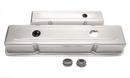 Short Steel Unplated OEM Style Valve Cover for Small Block Chevy