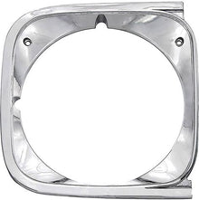 1972 Chevelle; Malibu; El Camino; Headlamp Bezel; Chrome; RH Passenger Side
