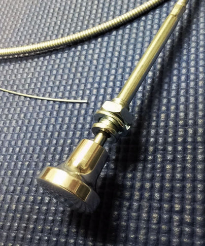 CHEVROLET FORD DODGE PICKUP TRUCK CHOKE 6' STEEL CABLE ASSEMBLY W/BILLET KNOB