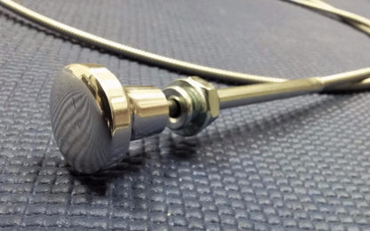 CHEVROLET FORD DODGE SEDAN COUPE  CHOKE 6' STEEL CABLE ASSEMBLY W/BILLET KNOB