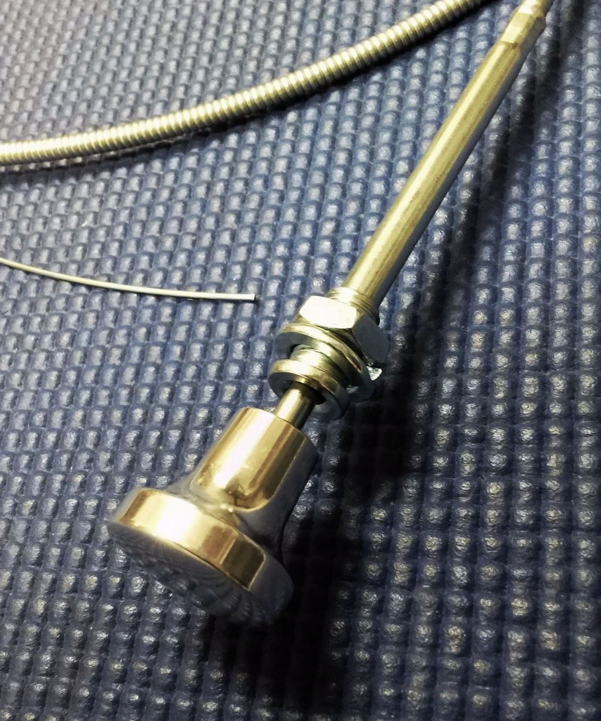 CHEVROLET FORD DODGE SEDAN COUPE  CHOKE 6' STEEL CABLE ASSEMBLY W/BILLET KNOB
