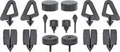 1963-1964 CHEVROLET IMPALA RUBBER SNAP-IN-STOPPER BUMPER 16PCS KIT MADE IN USA