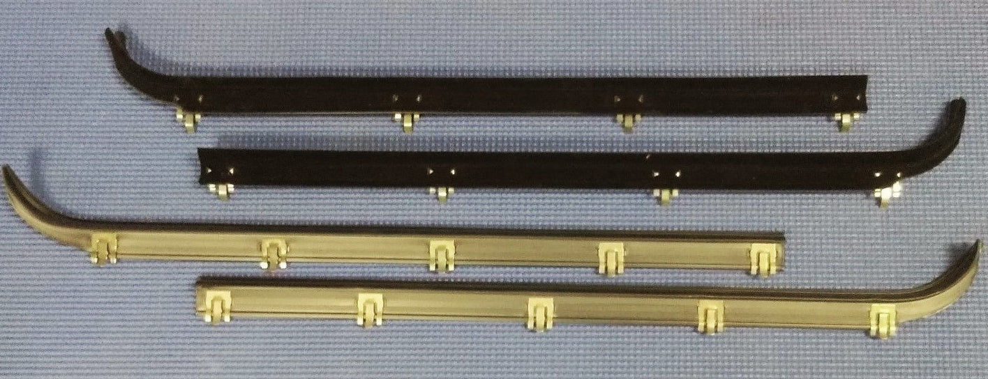 1987-1996 FORD F SERIES PICK-UP TRUCK DOOR WINDOW FELT FUZZIES RUBBER SEAL KIT