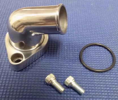CHEVROLET GMC PICKUP TRUCK SBC BBC 15 DEGREE SWIVEL POLISHED ALUMINUM WATER NECK