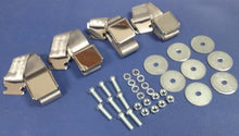 CHEVROLET BEL AIR IMPALA VINTAGE CHROME SILVER GREY SEAT BELTS 4 COMPLETE SETS
