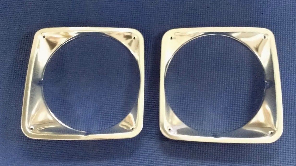 1969-1972 CHEVROLET PICK-UP TRUCK FRONT HEADLIGHT HEADLAMP BEZEL SET NEW