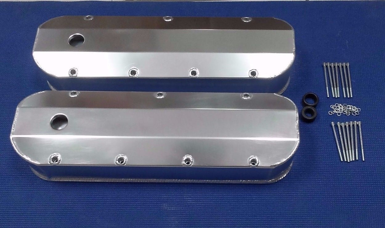 1965-1995 CHEVROLET PICKUP CAMARO CHEVELLE BB FABRICATED ALUMINUM VALVE COVERS