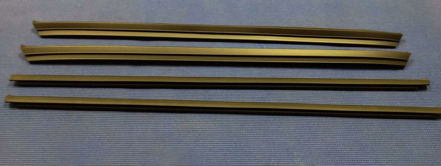 1994-2002 DODGE RAM PICKUP TRUCK FRONT DOOR WINDOW FELT RUBBER SEAL 4PC KIT