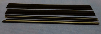 1994-2002 DODGE RAM PICKUP TRUCK FRONT DOOR WINDOW FELT RUBBER SEAL 4PC KIT