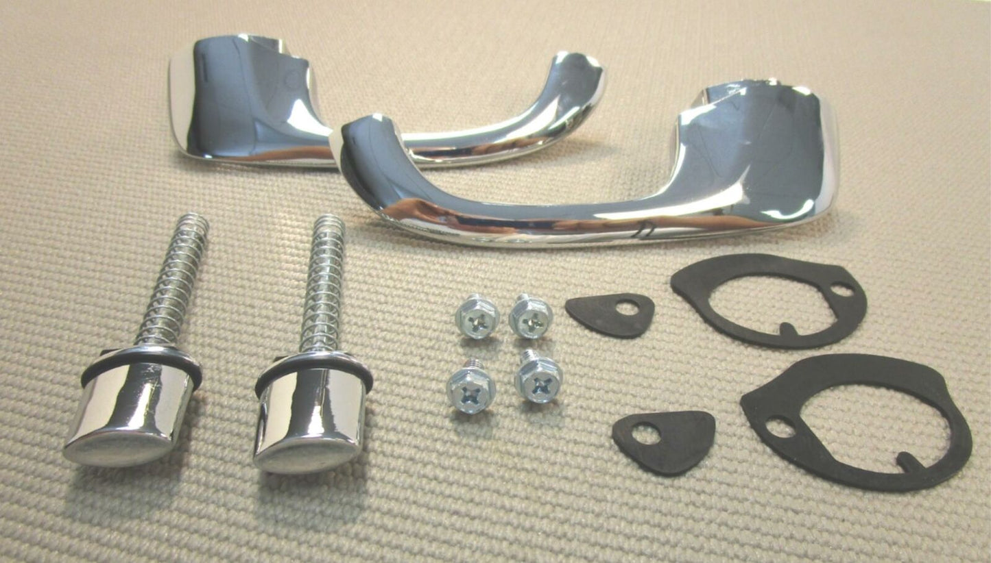 1961-1962 1965-1968 CHEVROLET IMPALA FRONT HI-SHINE CHROME OUTER DOOR HANDLE SET