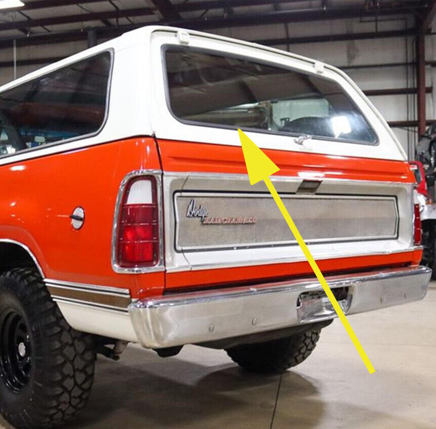 1974 - 1980 DOGE RAMCHARGER TRAILDUSTER REAR UPPER LIFT DOOR WINDOW RUBBER SEAL