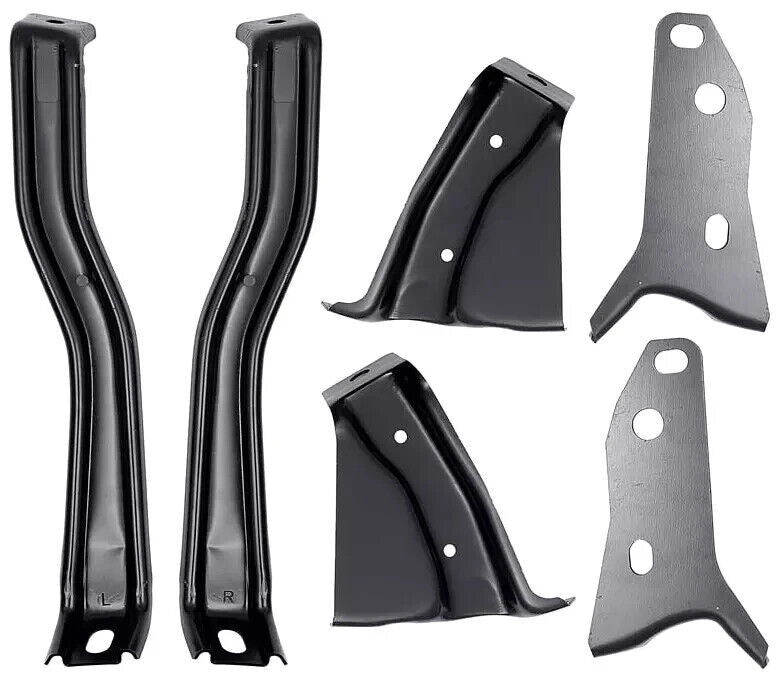 6 PIECE REAR BUMPER BRACKET SET FOR 1957 CHEVY BEL AIR 150 210 DEL RAY NOMAD