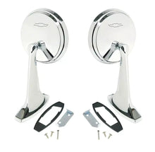 OUTER DOOR MIRROR SET WITH BOWTIE FOR 1965-1966 IMPALA BEL AIR BISCAYNE