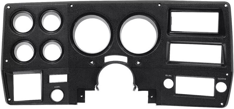 BLACK DASH BEZEL WITH A/C FOR 1975-1977 CHEVY AND GMC TRUCK BLAZER SUBURBANS