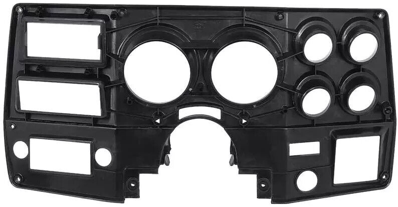 BLACK DASH BEZEL WITH A/C FOR 1975-1977 CHEVY AND GMC TRUCK BLAZER SUBURBANS