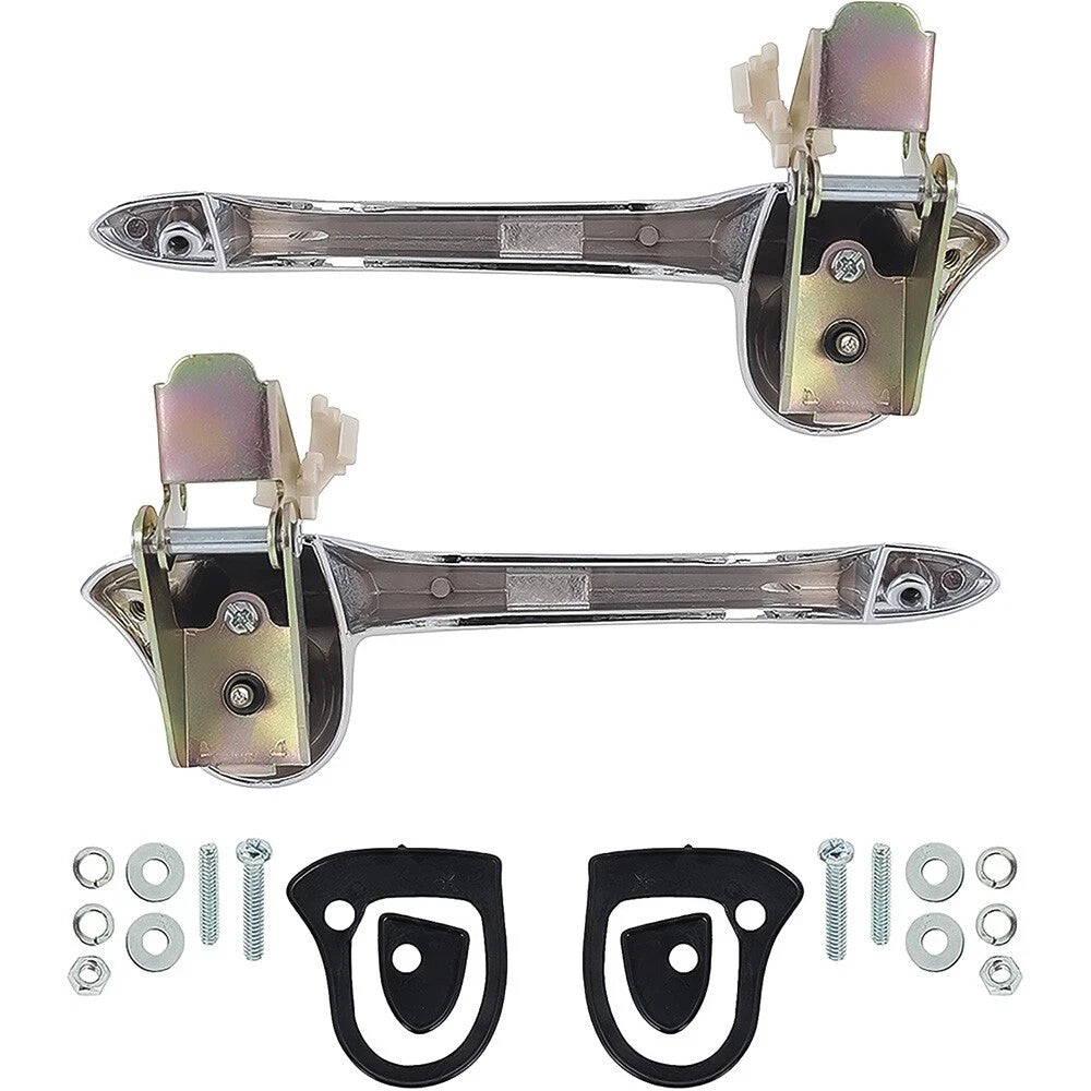 1967-68 Mustang Cougar; Outer Door Handle Set; with Hardware
