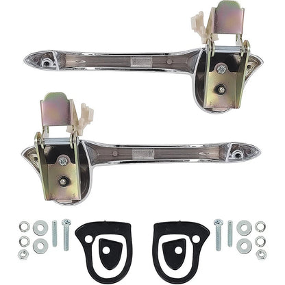 1967-68 Mustang Cougar; Outer Door Handle Set; with Hardware