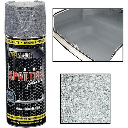 Trunk Spatter Paint; Gray / White; Aerosol Can; Net Weight 11 oz.