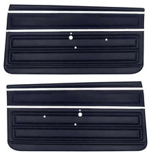 1968 Chevy II Nova SS; Front Door Panels; 2 Door Coupe; Non-Assembled; Black
