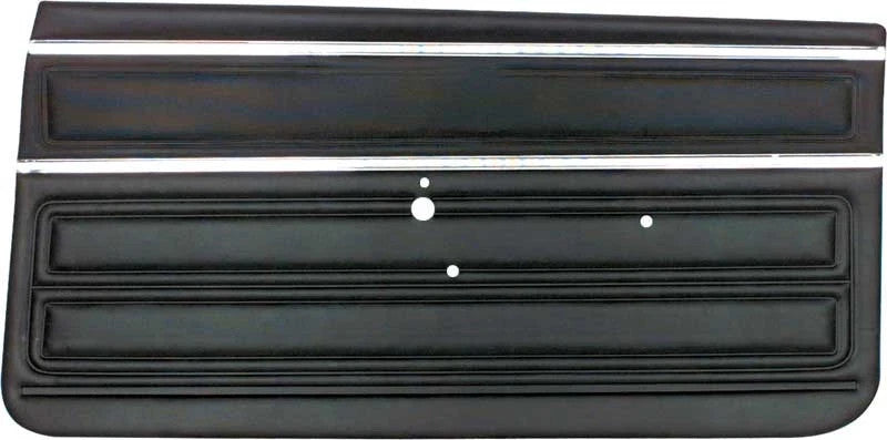 1968 Chevy II Nova SS; Front Door Panels; 2 Door Coupe; Non-Assembled; Black