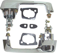1966-67 Dodge Plymouth B Body; Front Outer Door Handle Set; with Chrome Buttons