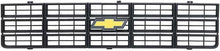 1977-79 Chevy Pickup Blazer Suburban; Grill Assembly; with Bow Tie Emblem; Black