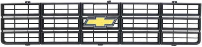 1977-79 Chevy Pickup Blazer Suburban; Grill Assembly; with Bow Tie Emblem; Black