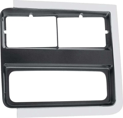 1989-91 GMC Pickup Jimmy Suburban; Headlamp Bezel; with Dual Headlamps; LH