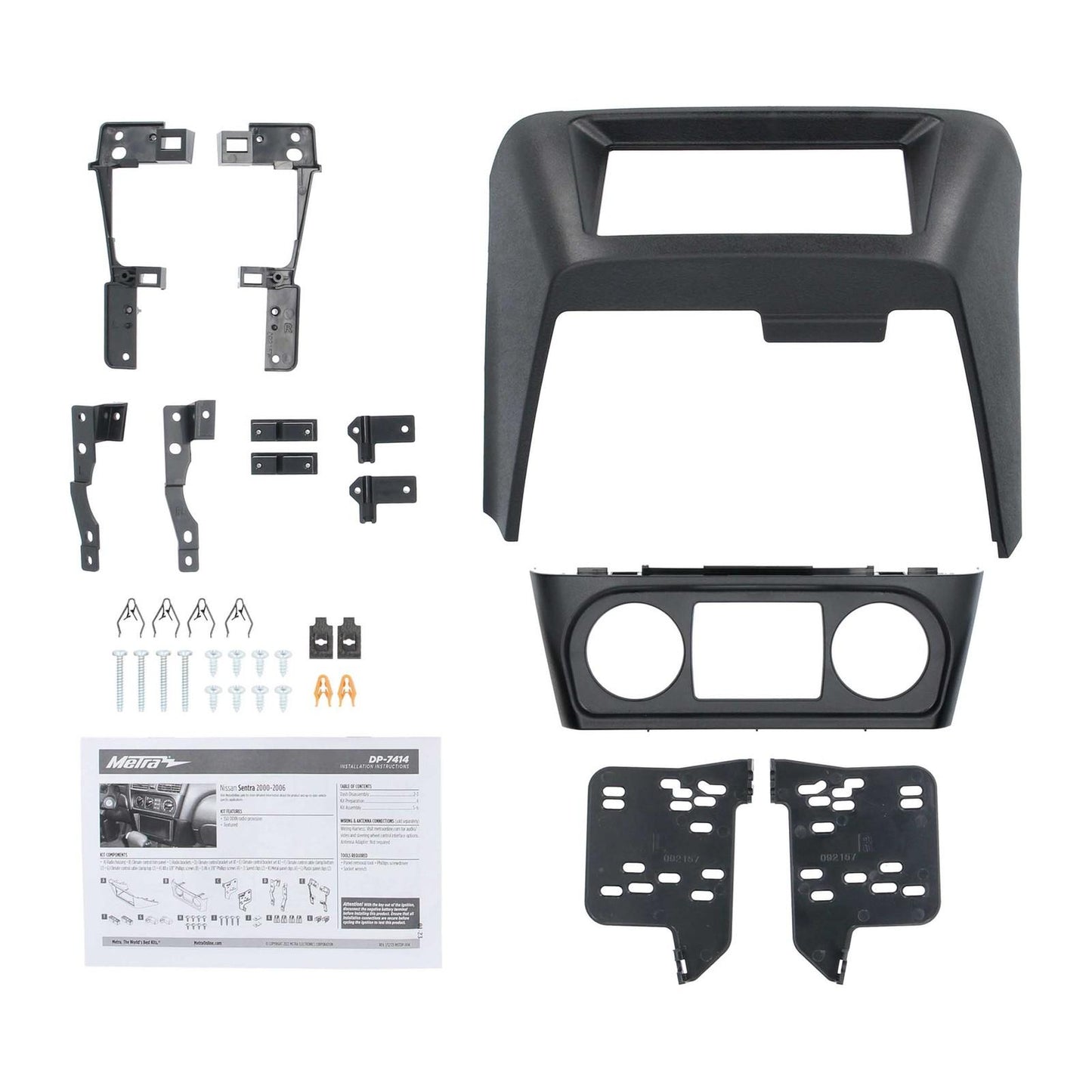 Metra DP-7414 Nissan Sentra DDIN 2000-06 Double DIN Dash Installation Kit