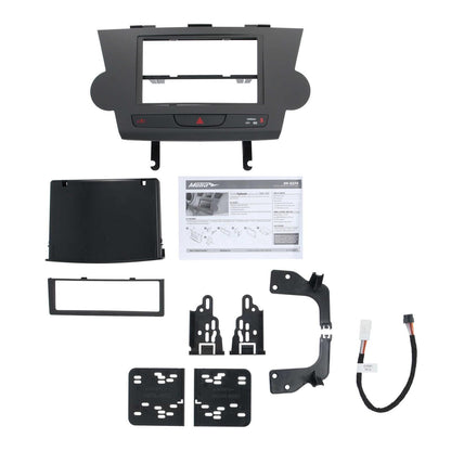 Metra 99-8274BR HIGHLANDER 08-12 DIN/DDIN NAV BROWN Double DIN Dash Kit