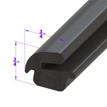Trunk Seal Installs in trunk gutter, Sponge Rubber - LP 50